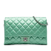 Chanel Quilted Patent New Clutch on Chain Secondhand