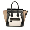 Secondhand Celine Micro Tricolor Nubuck and Calfskin Luggage Tote