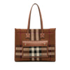 Burberry Small Mega Check Canvas Freya Tote Secondhand