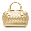 Bottega Veneta Metallic Nappa Intrecciato Handbag Secondhand