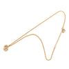 Dior Gold Plated Strass CD Logo Pendant Necklace Secondhand