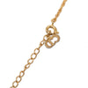 Dior Gold Plated Strass CD Logo Pendant Necklace Secondhand