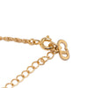 Dior Gold Plated Strass CD Logo Pendant Necklace Secondhand