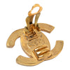 Chanel CC Gold Plated Turn Lock Clip On Earrings Secondhand