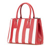 Prada Small Bicolor Saffiano Galleria Double Zip Satchel Secondhand