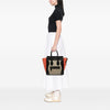 Celine Micro Tricolor Leather Luggage Tote Secondhand