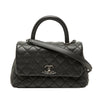 Chanel Mini Quilted Caviar Coco Top Handle Bag Secondhand
