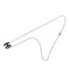 Hermès Palladium Plated Enamel Pop H Pendant Necklace Secondhand