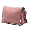 Prada Glace Calfskin Studded Etiquette Flap Secondhand