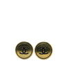 Chanel Gold Plated CC Button Clip On Earrings Secondhand