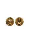 Chanel Gold Plated CC Button Clip On Earrings Secondhand