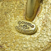 Chanel Gold Plated Logo Ribbon Pendant Necklace Secondhand