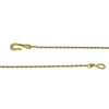 Chanel Gold Plated Logo Ribbon Pendant Necklace Secondhand