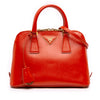 Prada Small Saffiano Vernice Promenade Satchel Secondhand