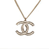 Chanel CC Gold Plated Faux Pearl Pendant Necklace Secondhand