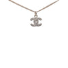 Chanel CC Brass and Strass Pendant Necklace Secondhand