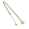 Dior Gold Plated CD Logo Pendant Necklace Secondhand