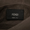 Fendi Small Metallic Scalloped Leather Studded Pearl Kan I Crossbody Secondhand
