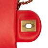 Chanel Mini Square Classic Lambskin Pearl Crush Single Flap Secondhand