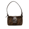 Fendi Zucca Canvas Shoulder Bag Secondhand