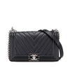 Chanel Old Medium Chevron Calfskin Boy Flap Secondhand