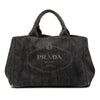 Prada Denim Canapa Logo Satchel Secondhand