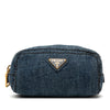 Prada Denim Cosmetic Pouch Secondhand