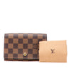 Louis Vuitton Damier Ebene Porte Monnaie Tresor Wallet Secondhand