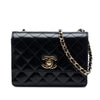 Chanel Micro CC Quilted Shiny Calfskin Single Flap Secondhand