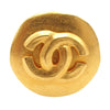 Secondhand Chanel CC Gold Plated Round Clip On Earrings