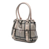 Burberry Small Smoke Check Coated Canvas Northfield Satchel Secondhand