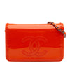 Chanel CC Patent Wallet On Chain Secondhand