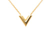 Louis Vuitton Gold Plated Essential V Necklace Secondhand