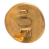 Chanel CC Gold Plated Round Clip On Earrings Secondhand