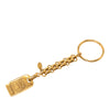 Chanel Gold Plated Logo Paris Key Ring Bag Charm Secondhand