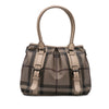 Burberry Smoke Check Coated Canvas Northfield Satchel Secondhand
