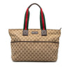 Gucci GG Canvas Web Tote Secondhand