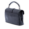 Saint Laurent Medium Croc Embossed Leather Monogram College Satchel Secondhand