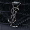 Saint Laurent Medium Croc Embossed Leather Monogram College Satchel Secondhand