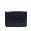 Chanel Medium Quilted Lambskin O Case Clutch Secondhand