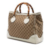Secondhand Gucci Medium GG Canvas Bamboo Diana Tote