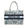Dior Medium Canvas Embroidered Flowers Book Tote Secondhand
