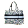 Dior Medium Canvas Embroidered Flowers Book Tote Secondhand