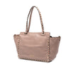 Valentino Small Leather Rockstud Trapeze Satchel Secondhand