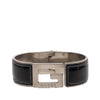 Gucci Leather and Brass G Cuff Bracelet Secondhand