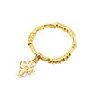 Chanel Gold Plated CC Engraved Cross Bracelet Secondhand