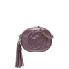 Secondhand Gucci Mini Metallic Pebbled Calfskin Soho Chain Crossbody