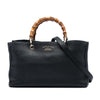 Gucci Medium Calfskin Bamboo Shopper Satchel Secondhand