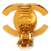 Chanel Gold Plated CC Turn Lock Clip on Earrings Secondhand