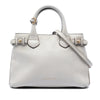 Burberry Small Leather and House Check Banner Satchel Secondhand